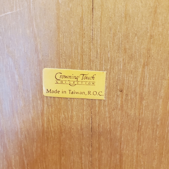 Folk Art Crowning Touch Vintage Country Scenes Wooden Tray Wall Hanging - Picture 4 of 4